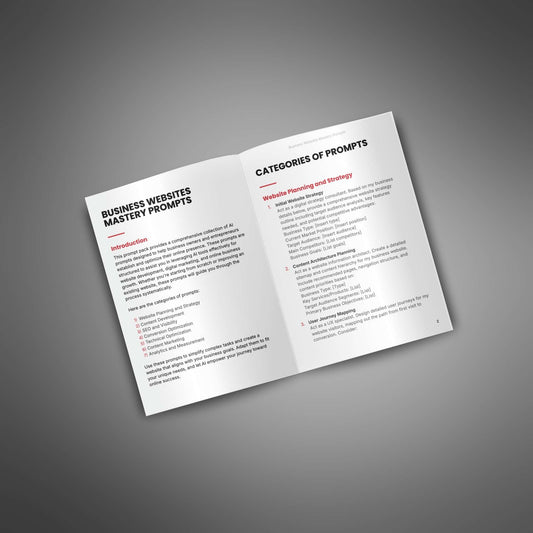 Business Websites Mastery - AI Prompts